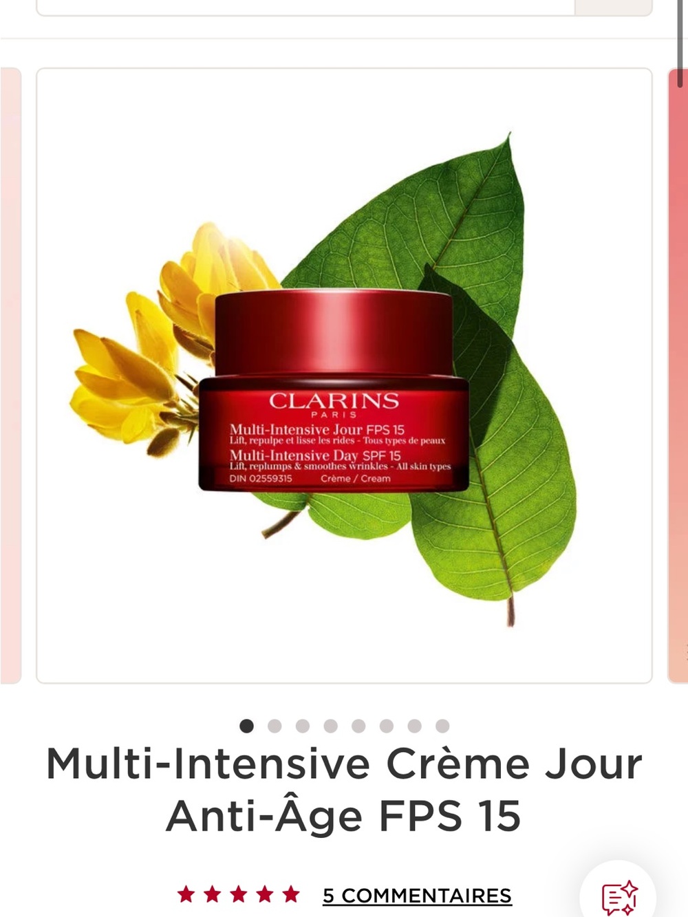 Clarins Multi-Intensive Day Cream SPF 15 â Red